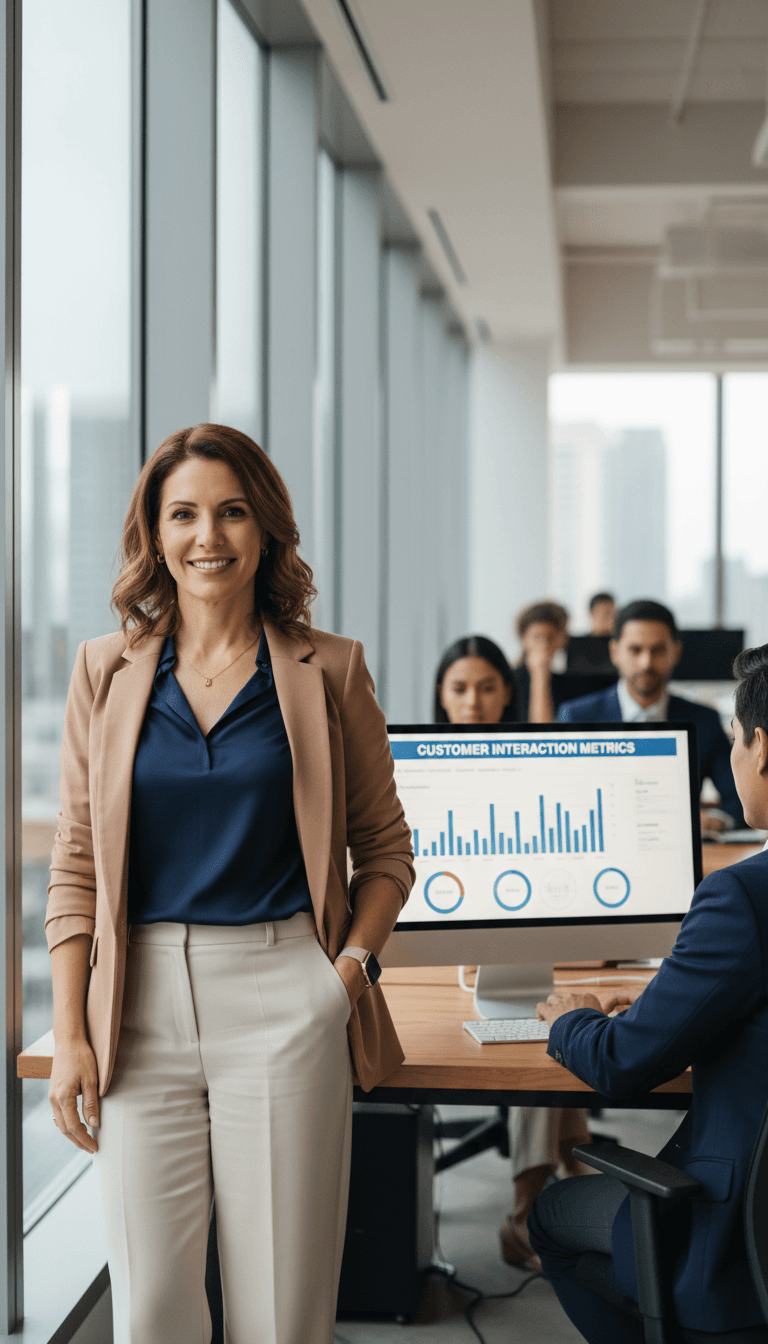 Professional matchmaker in modern office environment