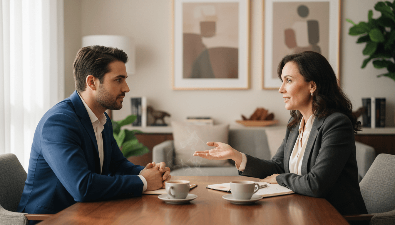 Relationship coach offering guidance and support